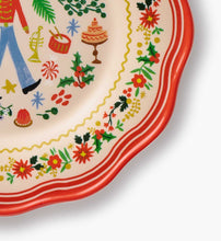 Load image into Gallery viewer, Holly Jolly Nutcracker Melamine Dessert Plates, Assorted Set of 4
