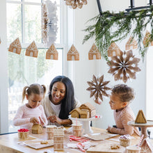 Load image into Gallery viewer, Gingerbread House Shaped Paper Plate, 8ct
