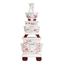 Load image into Gallery viewer, Country Estate Winter Frolic Tulipiere Tower Set of 3, Ruby
