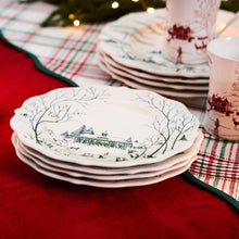 Load image into Gallery viewer, Winter Frolic Dessert/Salad Plate, Evergreen
