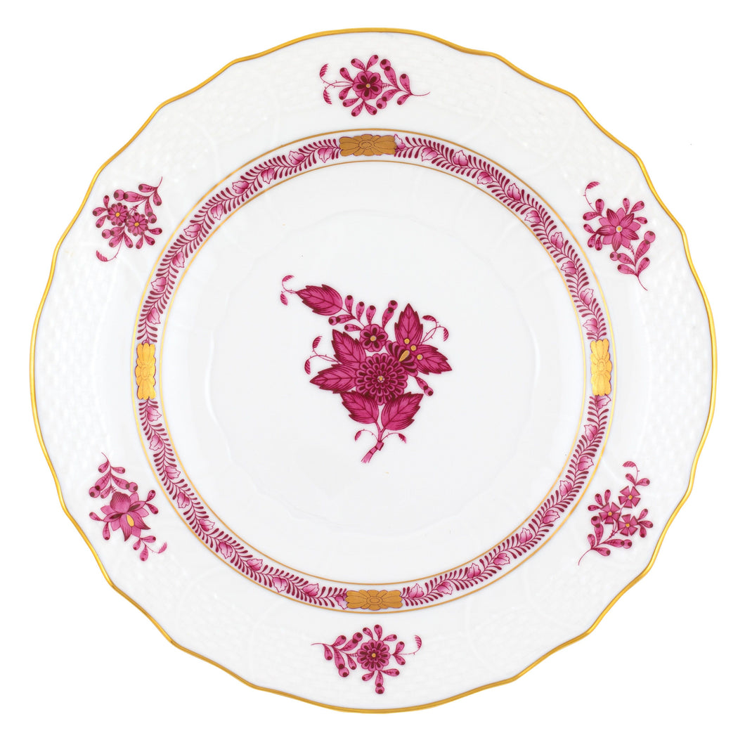 Chinese Bouquet Salad Plate, Raspberry