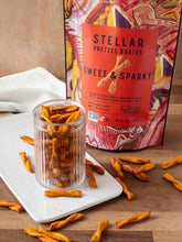 Load image into Gallery viewer, Stellar Pretzel Braids, Sweet &amp; Sparky | 12oz
