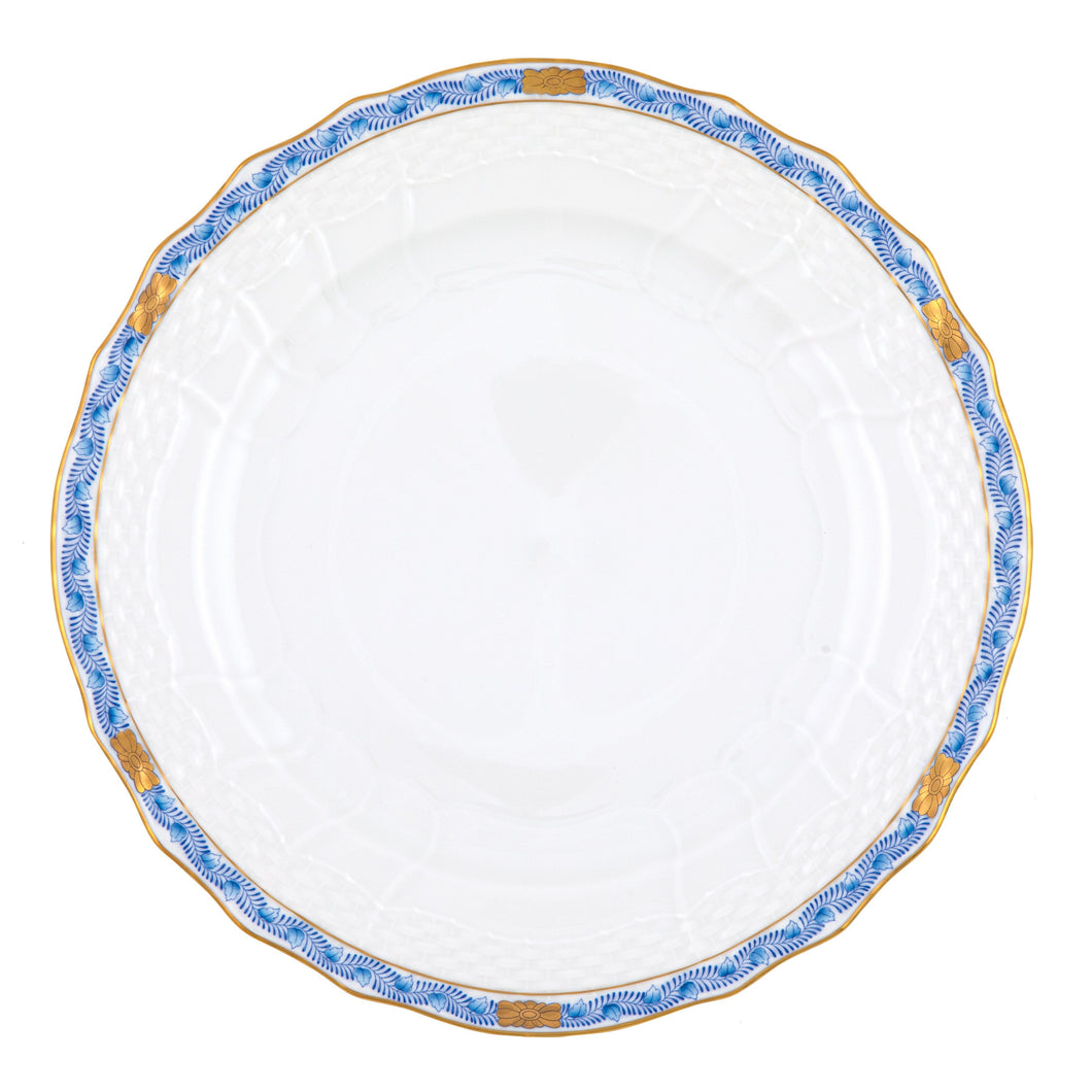 Chinese Bouquet Garland Service Plate, Blue