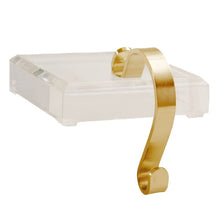 Load image into Gallery viewer, Acrylic Stocking Holder, Brass
