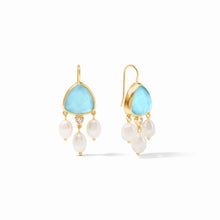 Load image into Gallery viewer, Aquitaine Chandelier Earring, Iridescent Capri Blue
