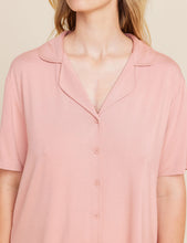 Load image into Gallery viewer, Goodnight Short Sleeve Sleep Shirt, Dusty Pink
