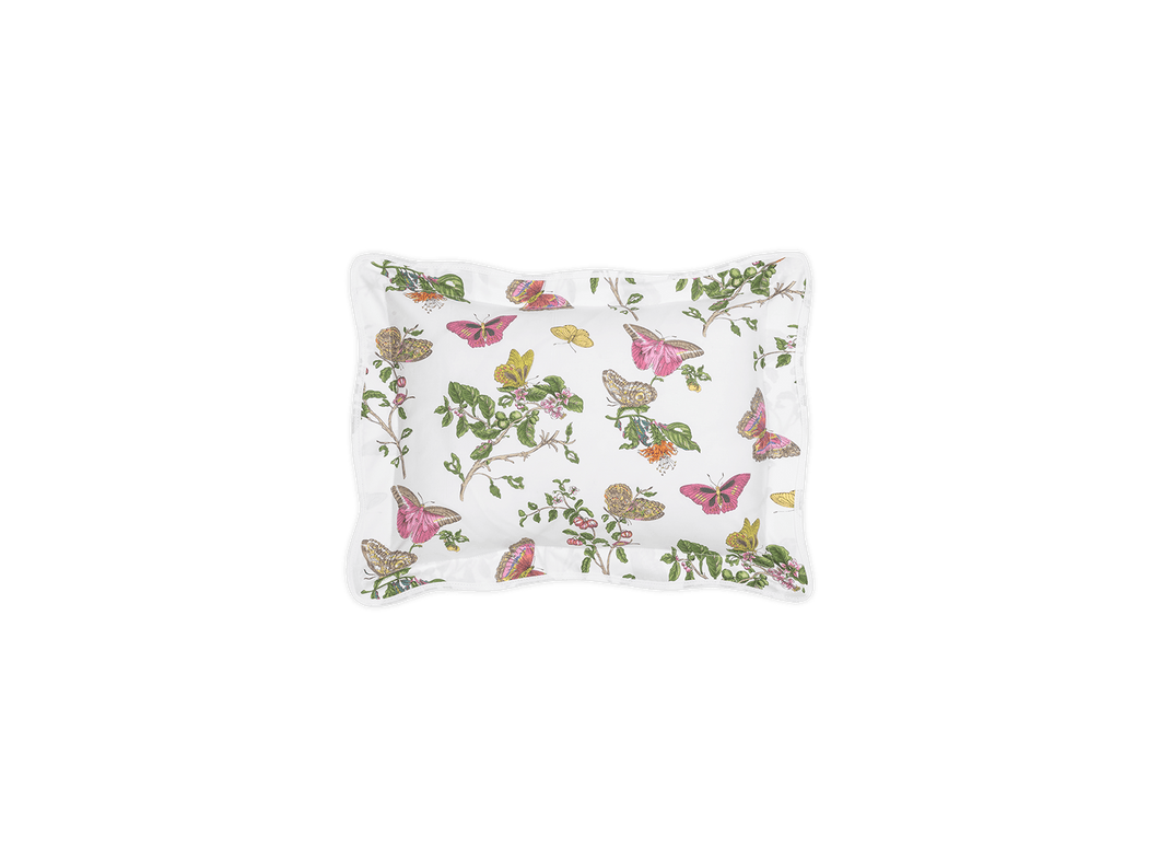 Baudin Butterfly Boudoir Sham, Pink