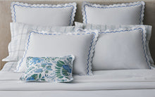 Load image into Gallery viewer, India Pique Euro Sham, Hazy Blue
