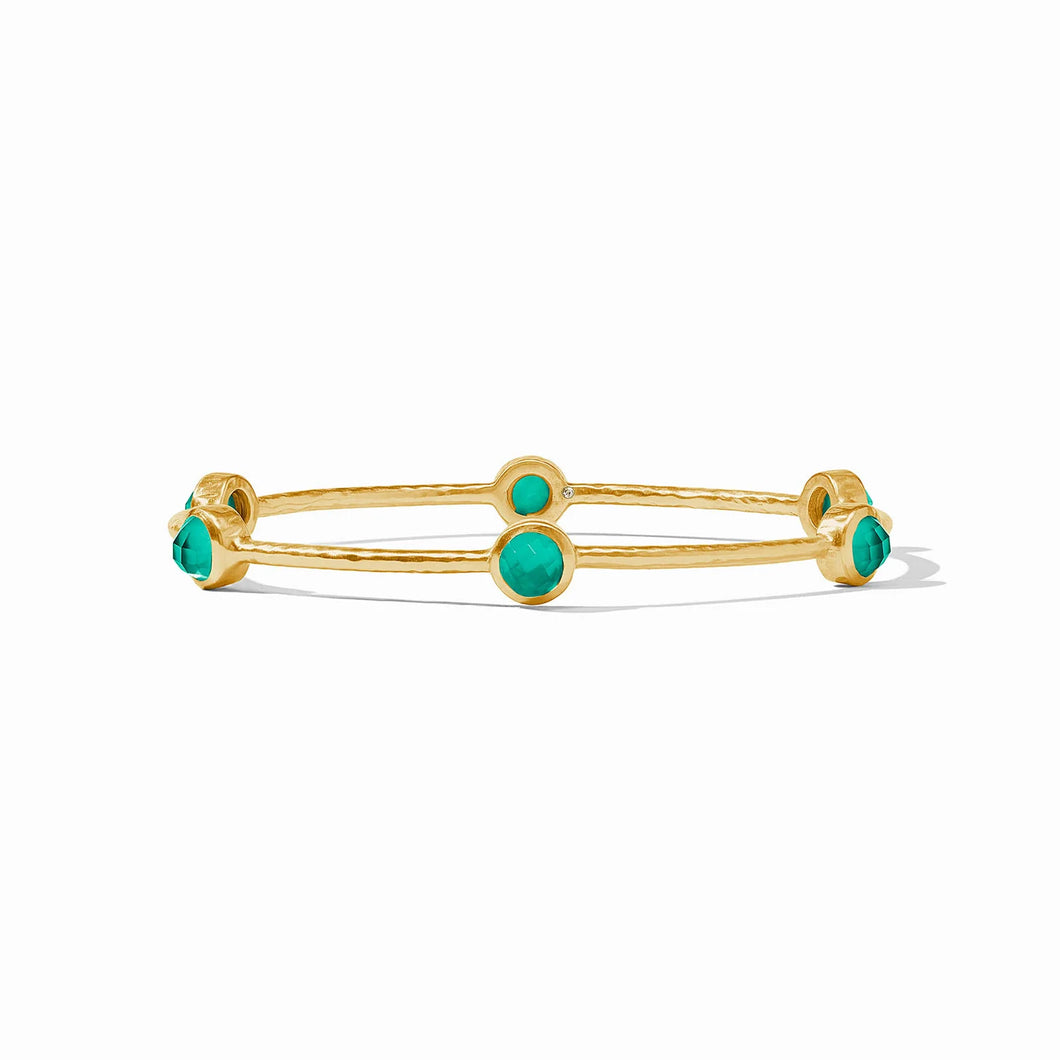 Milano Lux Bangle, Iridescent Emerald Green