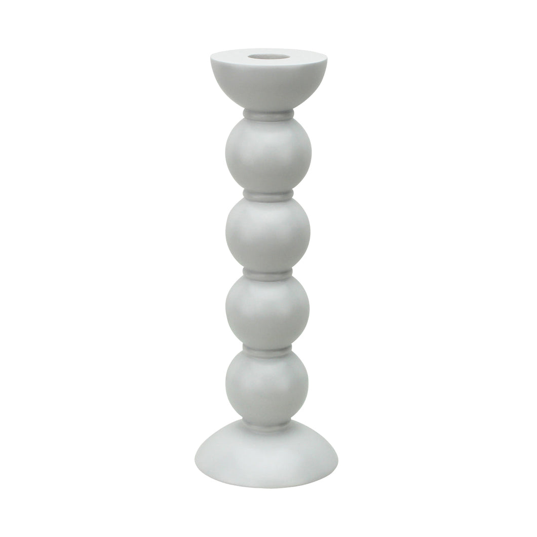White Bobbin Candlestick, 24cm