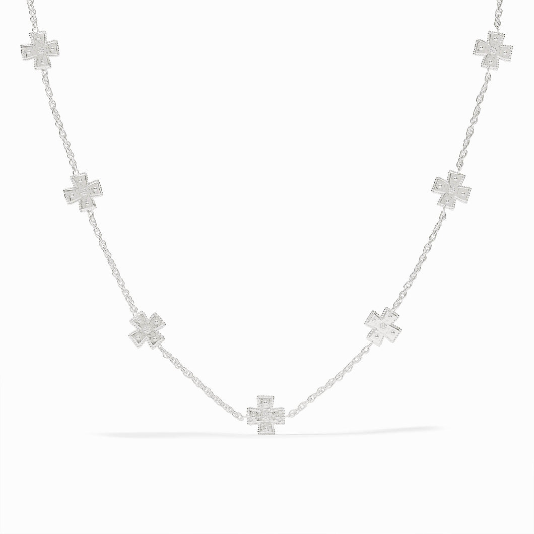 Canterbury Delicate Station Necklace | Silver
