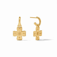 Load image into Gallery viewer, Canterbury Hoop &amp; Charm Earring
