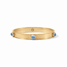 Load image into Gallery viewer, Catalina Stone Bangle, Iridescent Chalcedony Blue | M

