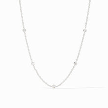 Load image into Gallery viewer, Celeste Delicate Station  Necklace, Cubic Zirconia | Silver
