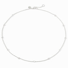 Load image into Gallery viewer, Celeste Delicate Station  Necklace, Cubic Zirconia | Silver
