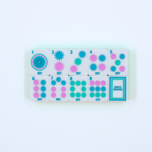 Load image into Gallery viewer, Crystal Confetti Lemon-Lime Mahjong Tiles
