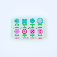 Load image into Gallery viewer, Crystal Confetti Lemon-Lime Mahjong Tiles
