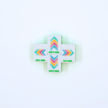 Load image into Gallery viewer, Crystal Confetti Lemon-Lime Mahjong Tiles

