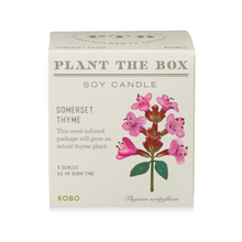 Load image into Gallery viewer, Somerset Thyme Plant The Box Candle
