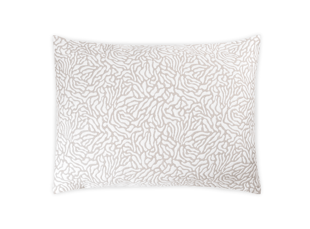 Cora Boudoir Sham, Natural/White