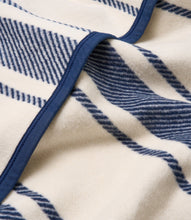 Load image into Gallery viewer, Dockside Stripe Navy Blanket
