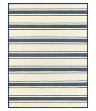 Load image into Gallery viewer, Dockside Stripe Navy Blanket
