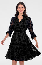 Load image into Gallery viewer, Teardrop Dress, Luxe Garden | Black
