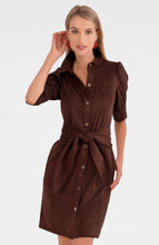 Load image into Gallery viewer, Swagger Dress, Ultra-Suede | Espresso
