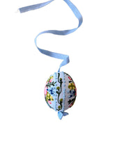 Load image into Gallery viewer, Floral Bouquet Decorated Easter Egg, Delft
