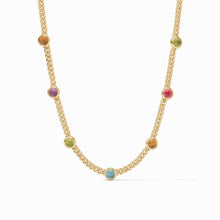 Load image into Gallery viewer, Dolce Delicate Station Necklace, Iridescent Multi-Stone
