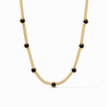 Load image into Gallery viewer, Dolce Delicate Station Necklace, Obsidian Black
