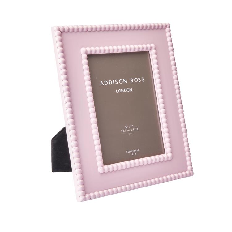 Pink Bobbin Lacquer Photo Frame, 5x7"
