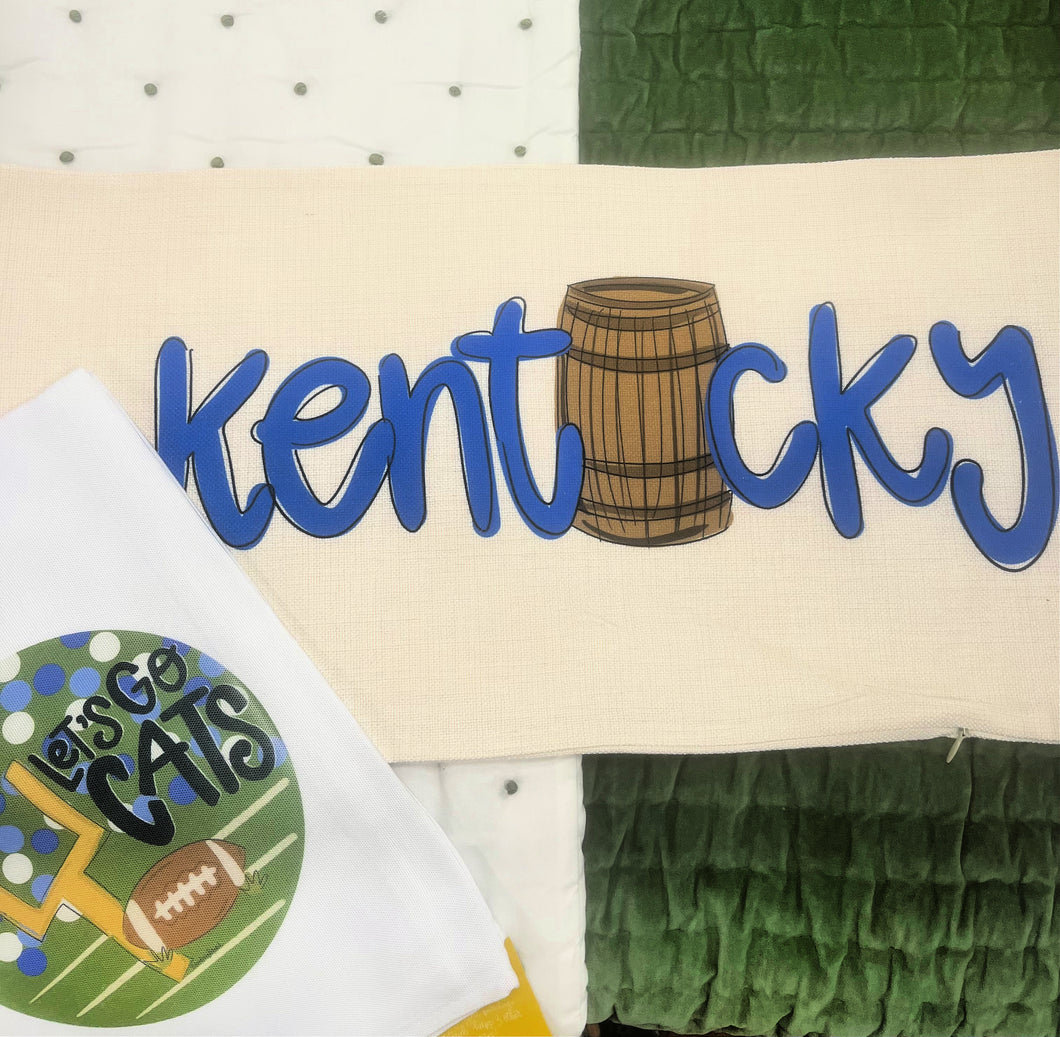 Let's Go Cats Tea Towel, Football