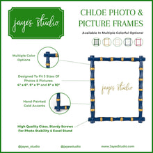 Load image into Gallery viewer, Gracie Chloe Photo Frame, 4x6 | White &amp; Gold
