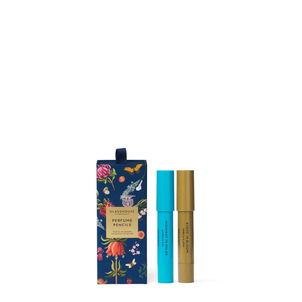 Limited Edition Perfume Pencils, Kyoto in Bloom & Midnight in Milan