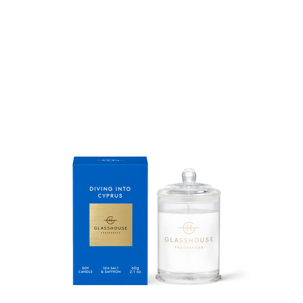 Diving Into Cyprus, 2.1 oz Triple Scented Candle