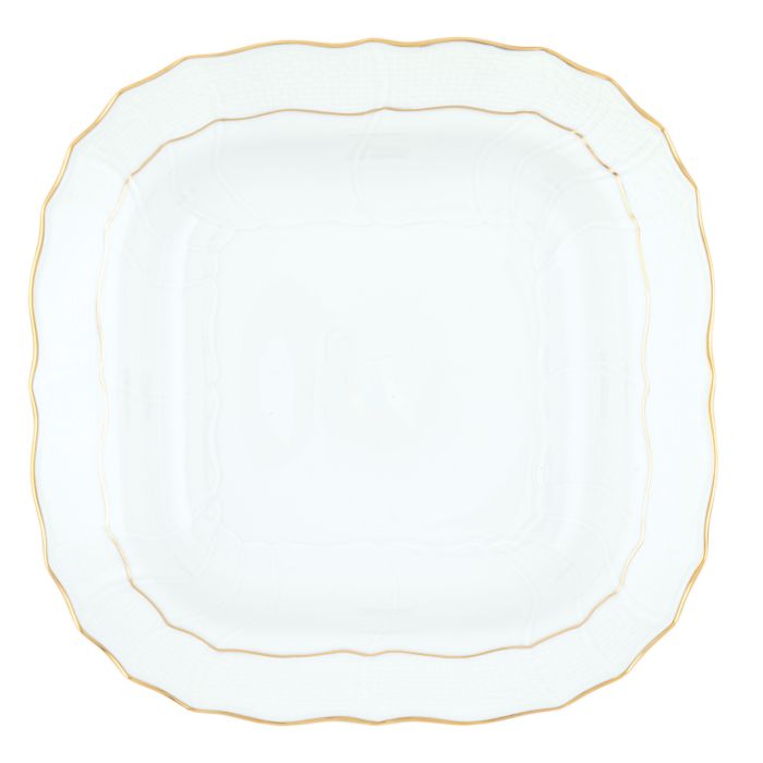 Golden Edge Square Fruit Dish, 11