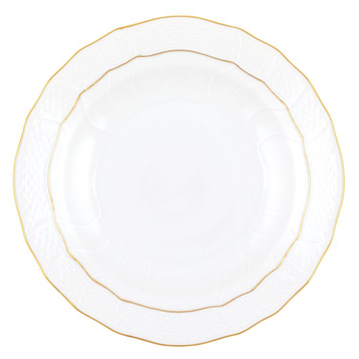 Golden Edge Dessert Plate