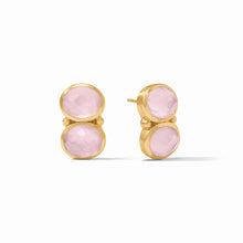 Load image into Gallery viewer, Honey Duo Earring, Iridescent Rose
