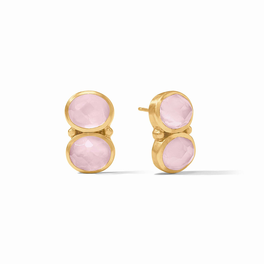 Honey Duo Earring, Iridescent Rose