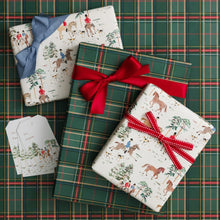 Load image into Gallery viewer, Equestrian Plaid Wrapping Paper Roll
