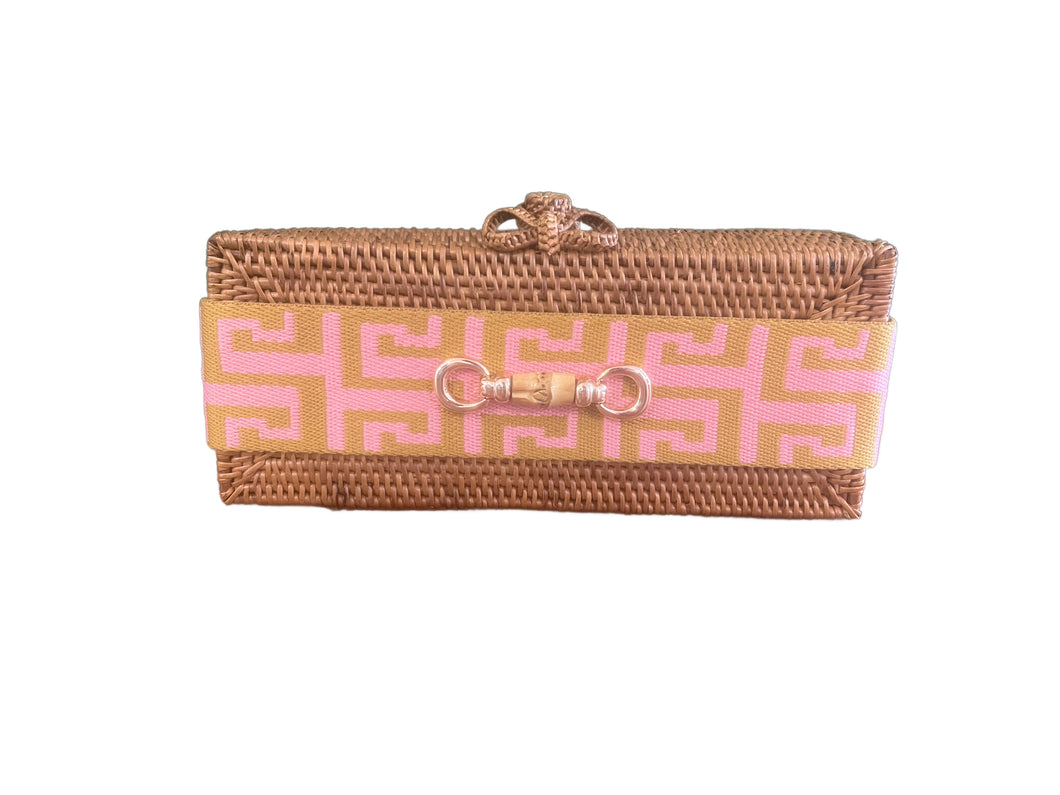 Colette Clutch with Crete Band & Bamboo Toggle