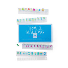 Load image into Gallery viewer, Ice Blue &amp; Brights Travel Mahjong Set
