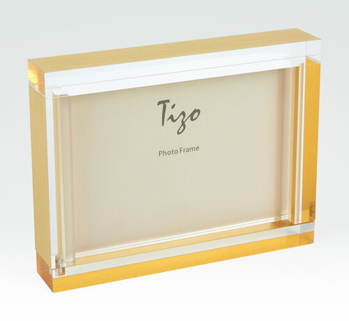 Acrylic Frame, Gold Block