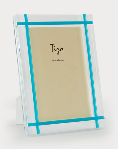 Lucite Frame with Turquoise Inlay