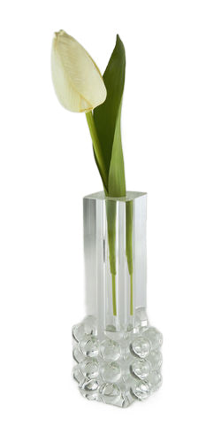 Crystal Bud Vase, Bubble