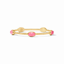 Load image into Gallery viewer, Ivy Stone Bangle, Iridescent Peony Pink | S
