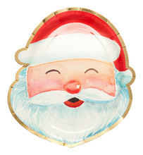 Load image into Gallery viewer, Jolly Holiday Santa Salad Plate, Package of 8
