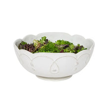 Load image into Gallery viewer, Jardins Du Monde 10&quot; Serving Bowl, Whitewash
