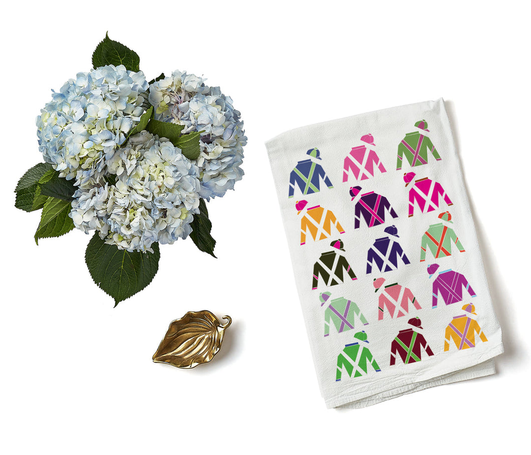 Maizie Clarke Jockey Silk Tea Towel